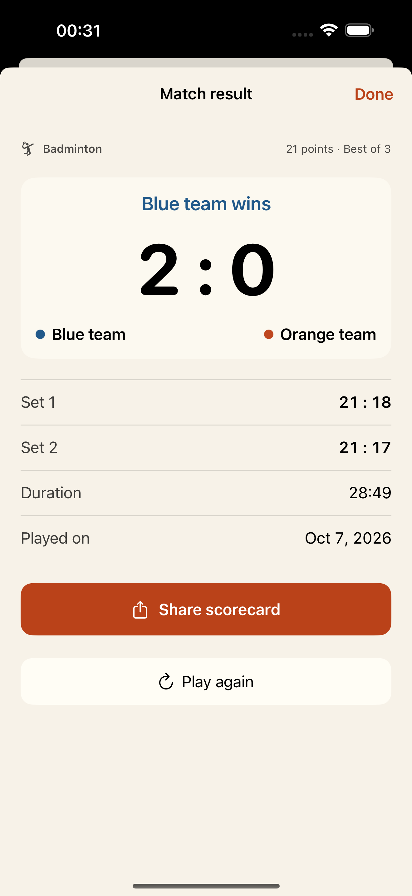 EasyScore · Share